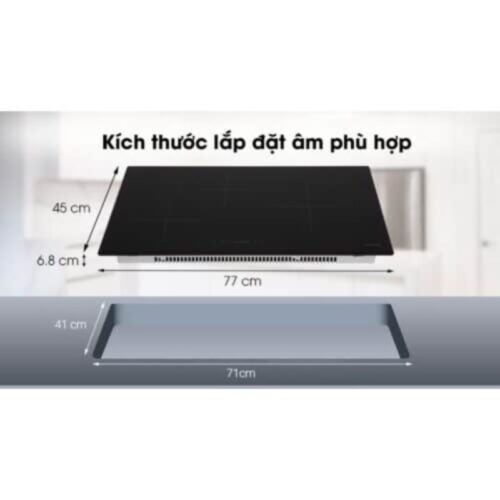 Kích thước bếp từ 3 vùng nấu Hafele HC-I773D 536.01.905