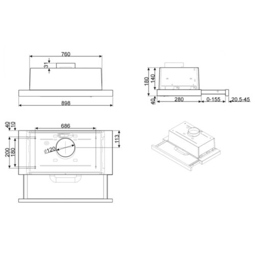 may hut mui am tu hafele smeg kset92e 536.84.872 3