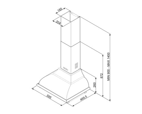 may hut mui hafele smeg kc16aoe 536.84.774 2