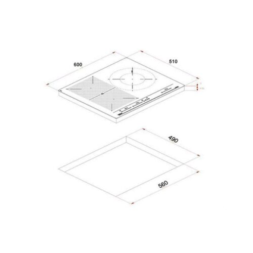 Kích thước bếp từ Teka IBC 63010 BK MSS