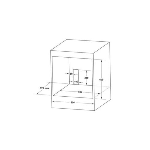 Kích thước của Lò nướng HAFELE HO-2K65A 538.61.431