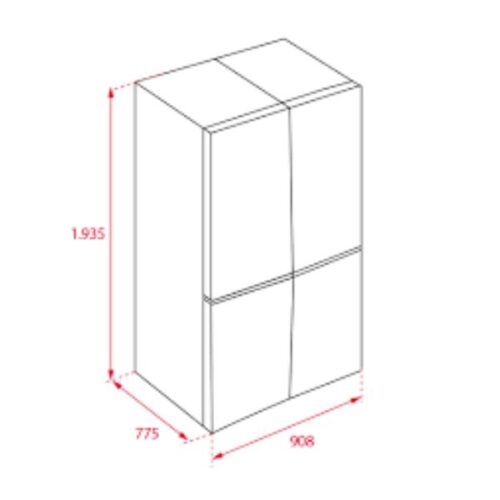 Kích thước của Tủ lạnh Teka RMF 77920 EU SS