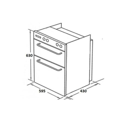 Kích thước của Máy sấy chén Malloca ZLD 90H