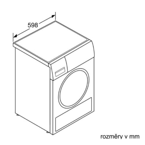 Kích thước của Máy sấy quần áo Bosch WTW85550BY