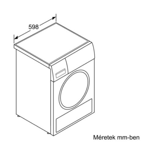 Kích thước của Máy sấy quần áo Bosch WTW85560BY