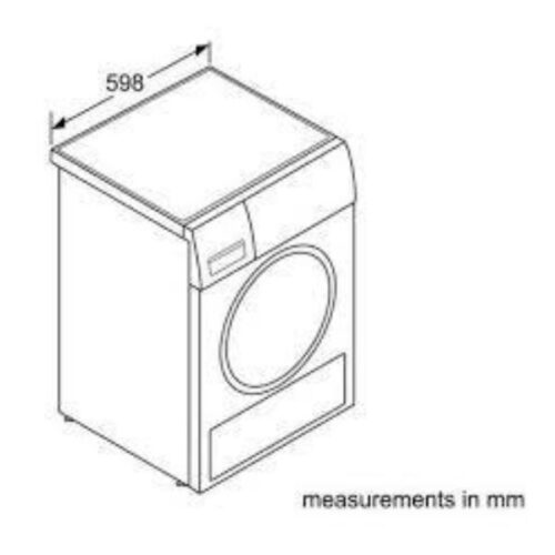 Kích thước của Máy sấy quần áo Bosch WTW85561BY