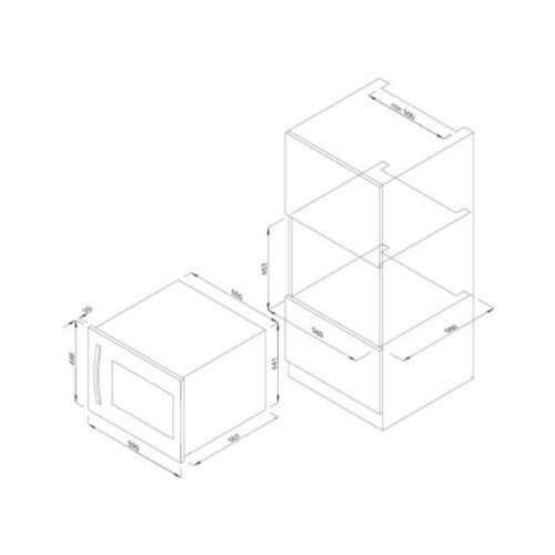 Kích thước của Tủ Rượu Malloca MWC-22S