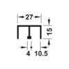 Ray dẫn hướng đôi cho cửa Hafele 415.10.805