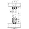 Ray đôi trượt dưới 2500mm Hafele 415.11.622