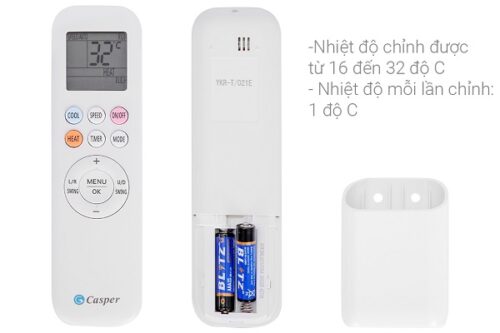 Điều khiển Điều hòa 1 chiều Casper GC09IS33