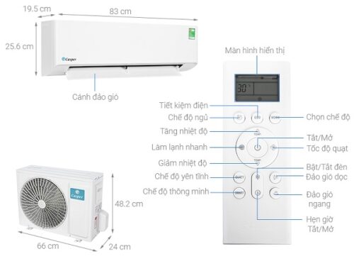 Thông số Điều hòa 1 chiều Casper LC09FS33