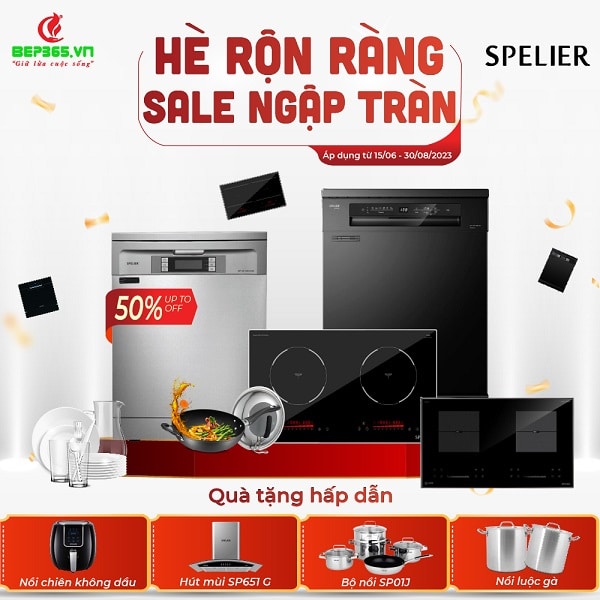 he ron rang sale ngap tran khi mua sam thiet bi bep spelier