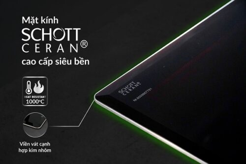 Mặt kính của bếp từ kết hợp hồng ngoại Eurosun EU-TE799Pro