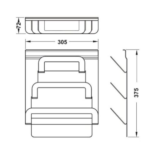 Kệ Treo Nắp Đậy Hafele 523.00.350