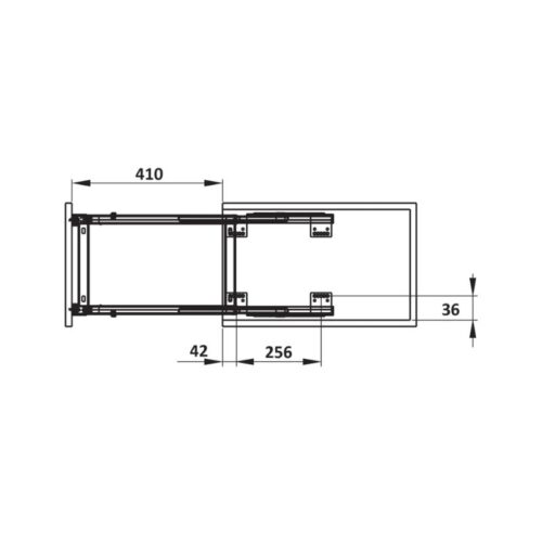 Bộ đựng dao thớt chai lọ Sonata 350mm Hafele 549.20.019