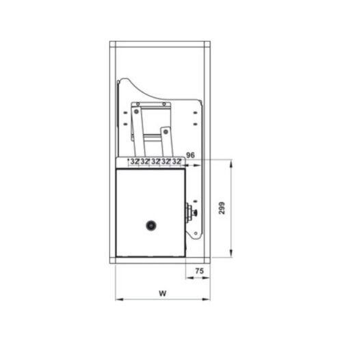 Bộ rổ bát đĩa di động Hafele Lento 504.76.407 800mm