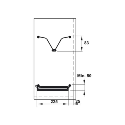 Bộ rổ bát đĩa Hafele Presto 544.40.033 800mm