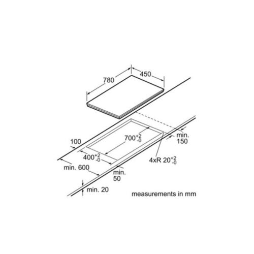 Kích thước bếp từ Bosch PPI82560MS