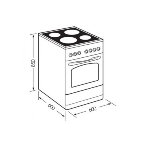 Kích thước mặt bếp bếp tủ liền lò Kaff KF-IK60850