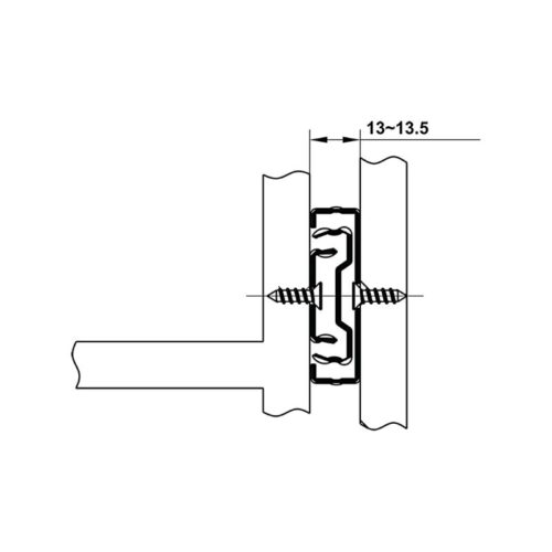 Ray bi giảm chấn 300mm Hafele 494.02.061