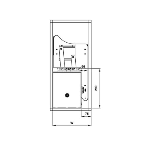 Rổ bát đĩa di động Cucina Lento 504.76.138 900mm Inox 304/ Xám