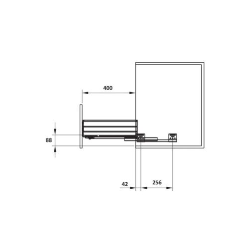 Rổ đựng bát đĩa Cappella 700mm Hafele 549.08.011