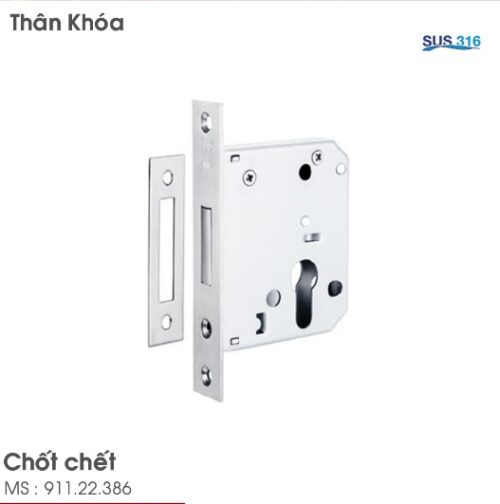 Thân khóa chốt chết Hafele 911.22.386