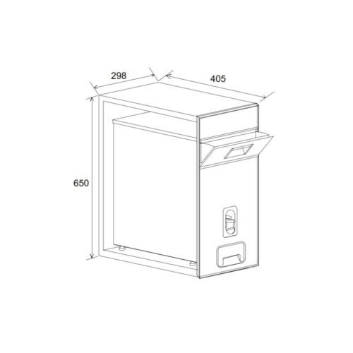 Thiết kế của Thùng gạo Hafele 549.32.990