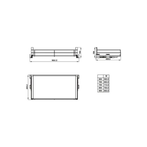 Bộ rổ bát đĩa Hafele Kason Flex 549.08.885 700mm