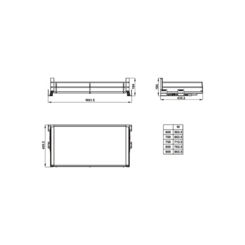 Bộ rổ bát đĩa Hafele Kason Flex 549.08.888 900mm