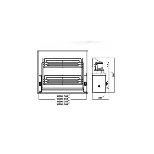 Bộ rổ nâng hạ Hafele Oria 504.76.704 600mm