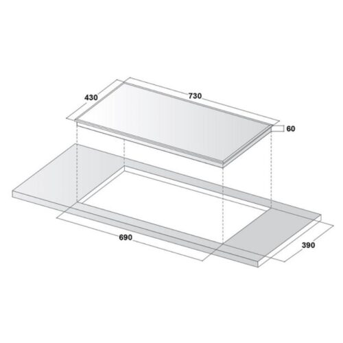 Kích thước bếp từ Canzy CZ-29HN