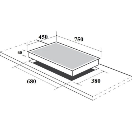 Kích thước bếp từ Canzy CZ-52I