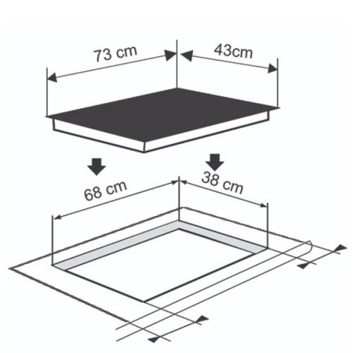 Hình ảnh bếp từ đôi bán âm Richborn RI7343H28M