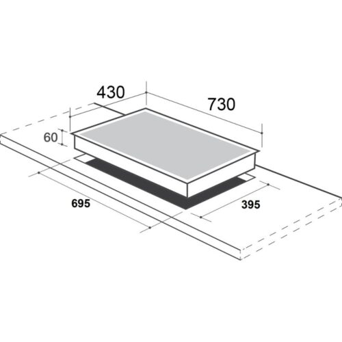 Kích thước bếp từ CZ-IC99PLUS