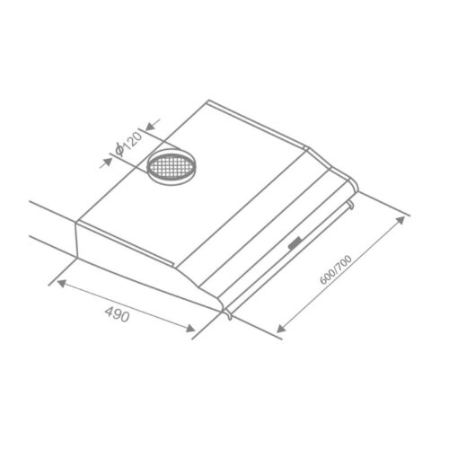 Kích thước máy hút mùi âm tủ CANZY CZ C506B