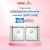 Khuyến mãi chậu rửa bát inox 2 hố Konox KN7544DUB