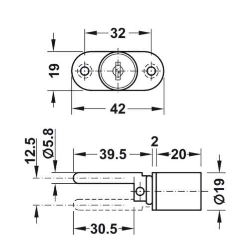 Lắp đặt khóa trung tâm Econo Hafele 234.99.240