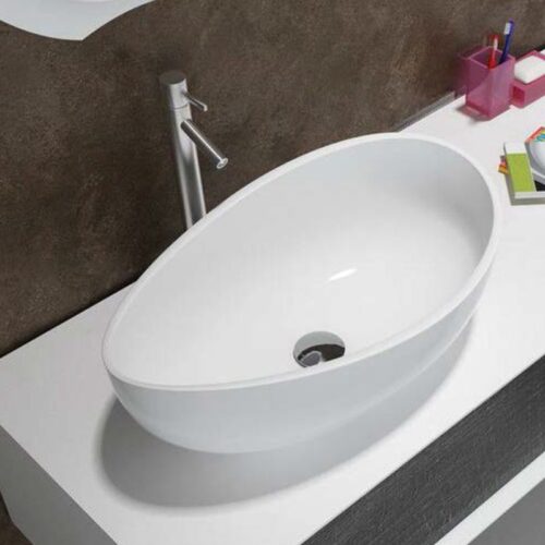 Ảnh thực tế chậu lavabo đặt bàn HVN2013 Hafele 588.87.402