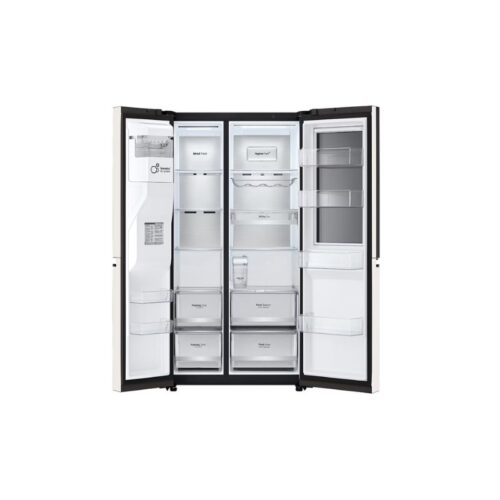 Bên trong tủ lạnh 2 cánh side by side 635 lít LG GR-X257BG AEPPEVN