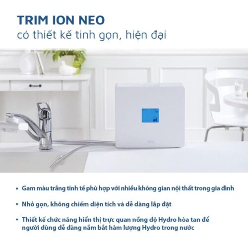 Ảnh thực tế máy lọc nước ion kiềm Trim ion NEO