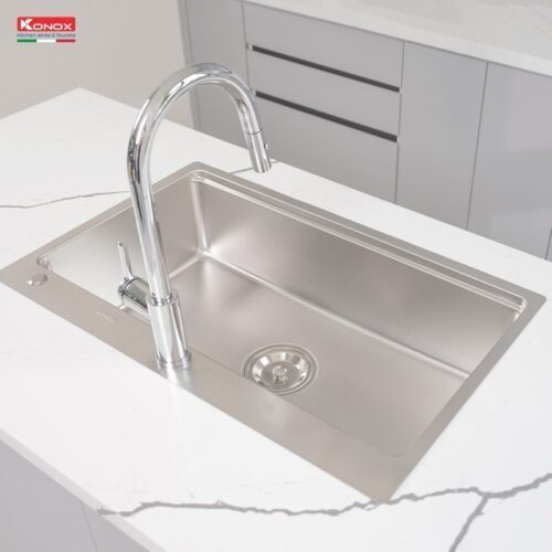 Ảnh chậu rửa bát chống xước Konox Top Mount Sink KN8151TS Dekor Basic