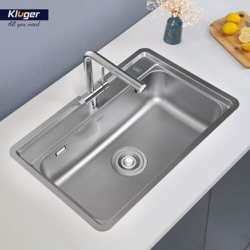 Ảnh thực tế chậu rửa bát 1 hố Kluger KW8101FS-S72