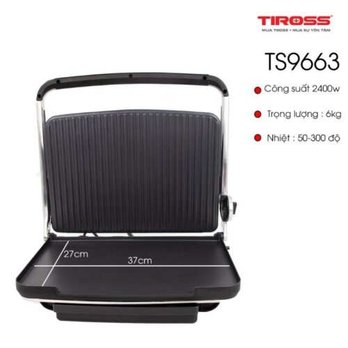 Hình ảnh lò nướng điện (kẹp nướng) đa năng Tiross TS9663