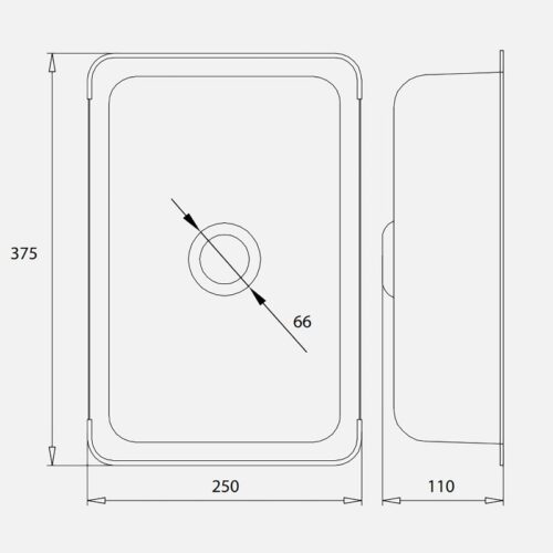 Kích thước chậu rửa nhỏ inox Kluger KSWB-401FB