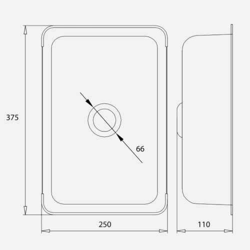 Kích thước chậu rửa nhỏ inox Kluger KSWB-401FS