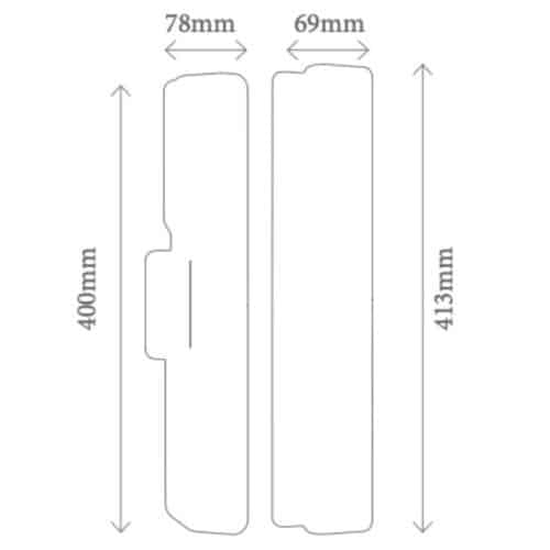 Kích thước khóa thông minh Avolock AL-87FRV-G