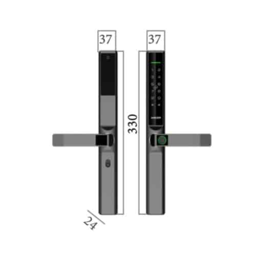 Kích thước khóa thông minh Avolock AN-393-B