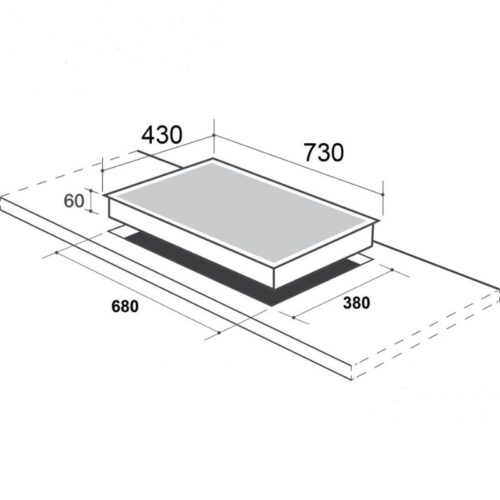 Kích thước bếp từ Faster FS 823I