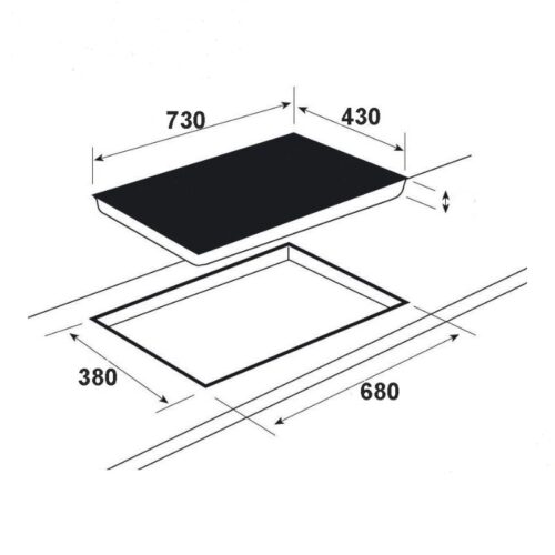 Kích thước bếp từ Faster FS 825I